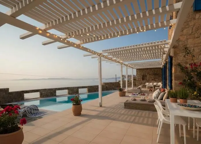 Luxurious Choulakia Retreat W Swimming Pool & View Ferienhaus Mykonos Town